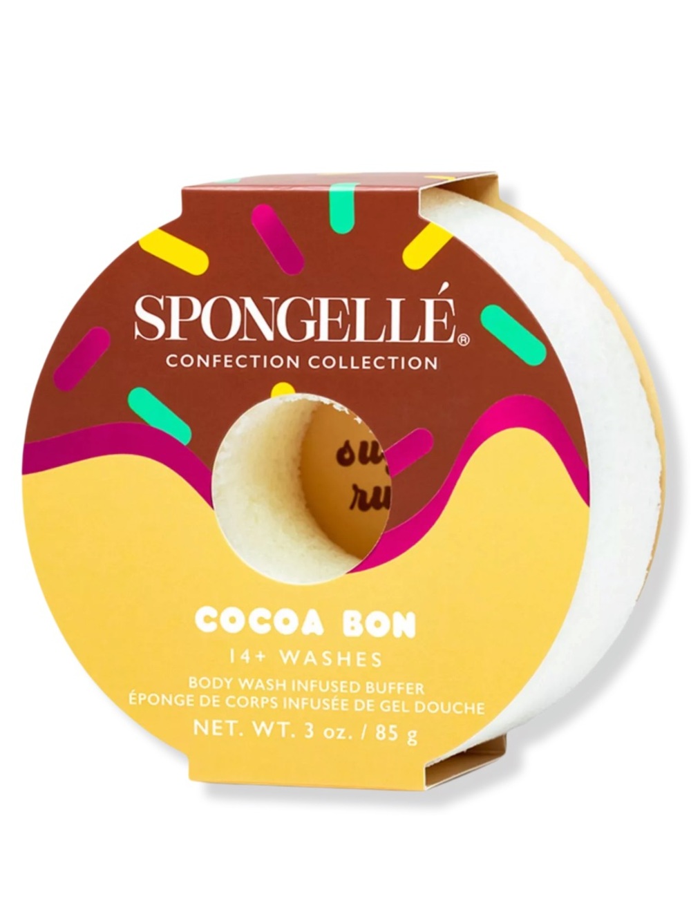 Spongelle Cocoa Bon Confection Body Buffer 3oz BRAND NEW/SEALED